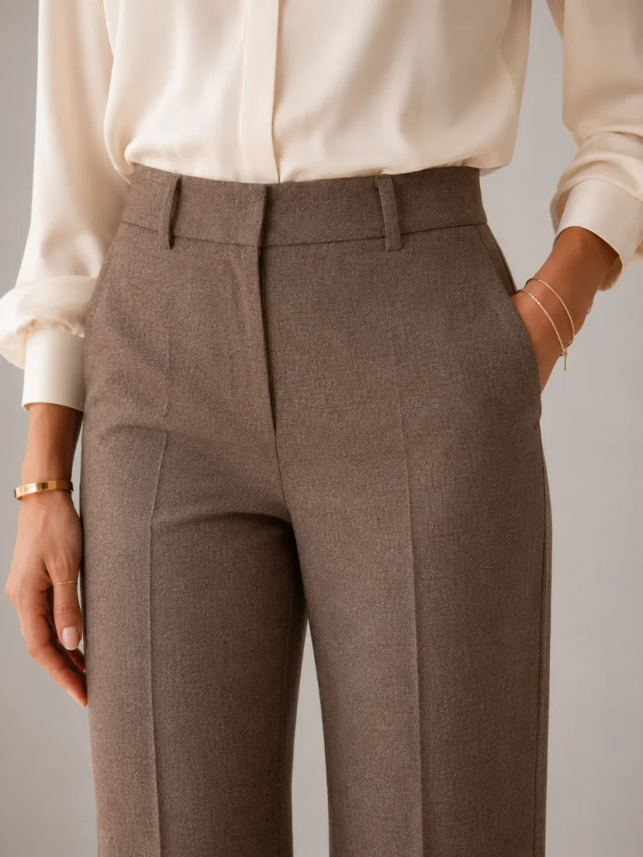 Business-Hose „Amelie“ Melange Fungi – Bild 6