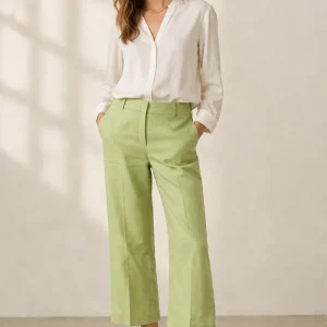 Leinenhose „California“ Lime / Hellgrün