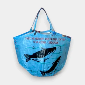 SOULMATE | Upcycelter Shopper in blau